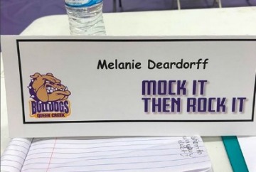 Melanie Deardorff was a volunteer judging marketing students at Queen Creek High School